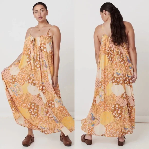 ✨SALE✨NWT Spell & The Gypsy Freda Strappy Maxi Dress Size Large - Picture 10 of 16